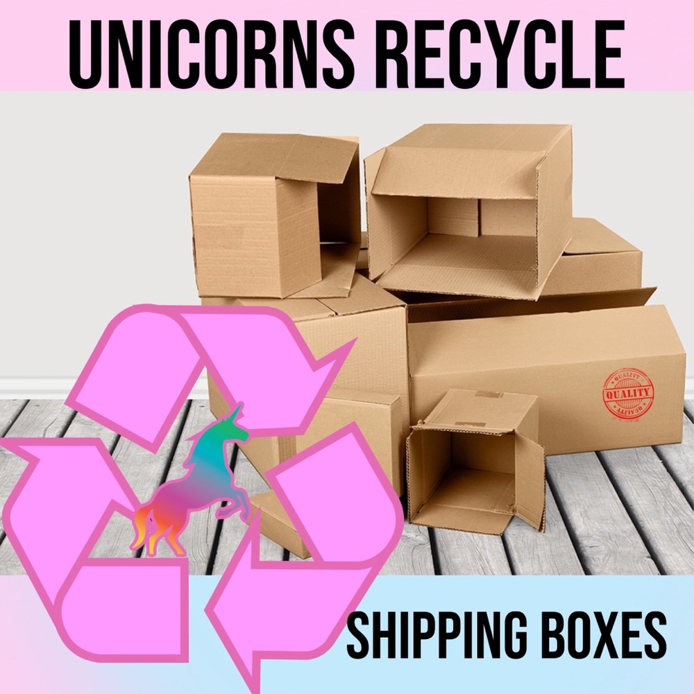 We recycle shipping boxes